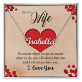 Heartfelt Name Necklace — Personalized Keepsake