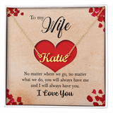 Heartfelt Name Necklace — Personalized Keepsake