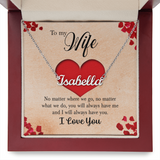 Heartfelt Name Necklace — Personalized Keepsake