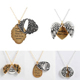 Women's Sunflower Necklace and Pendant