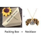 Women's Sunflower Necklace and Pendant
