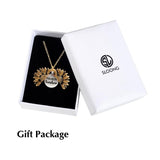Women's Sunflower Necklace and Pendant