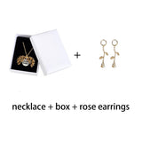 Women's Sunflower Necklace and Pendant