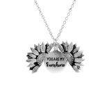 Women's Sunflower Necklace and Pendant