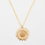 Women's Sunflower Necklace and Pendant