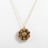 Women's Sunflower Necklace and Pendant